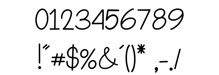 Impeccable Font OTHER CHARS