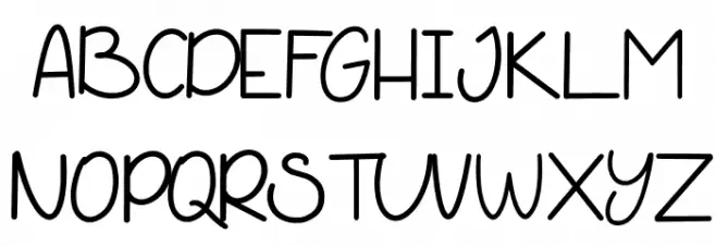 Impeccable フォント 大文字