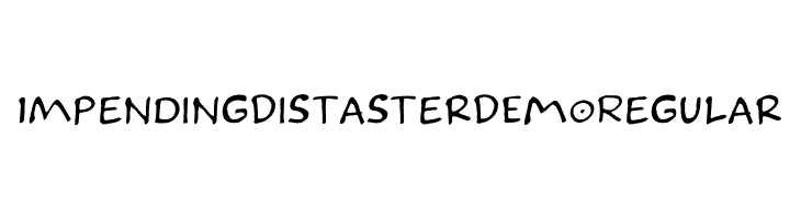 Impending Distaster DEMO Regular  Frei Schriftart Herunterladen
