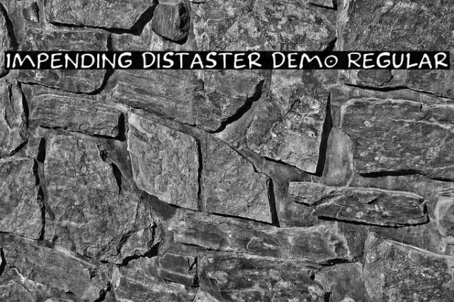 Impending Distaster DEMO Regular Font examples