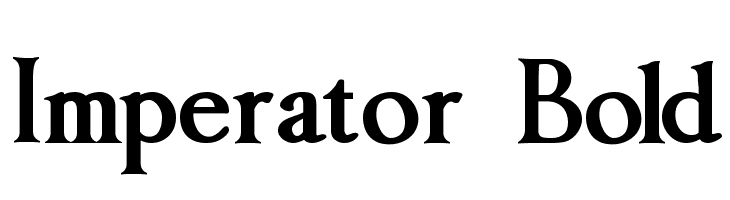 Imperator Bold Шрифта