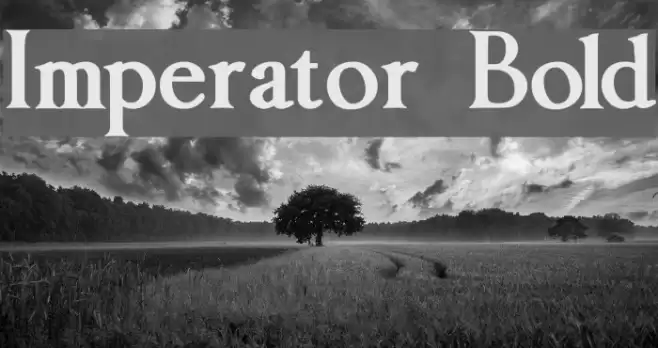 Imperator Bold Font examples