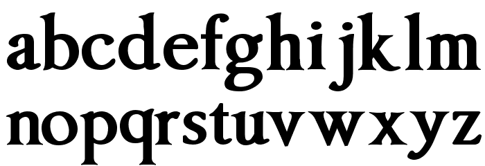 Imperator Bold Font LOWERCASE