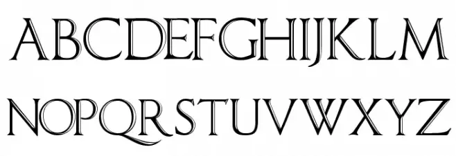 ImperatorBronzeSmallCaps Schriftart Groß
