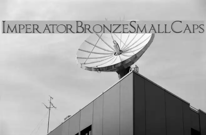 ImperatorBronzeSmallCaps Polices examples