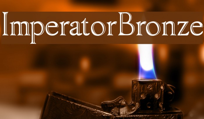 ImperatorBronze Font examples
