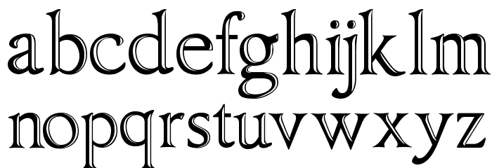 ImperatorBronze Font LOWERCASE