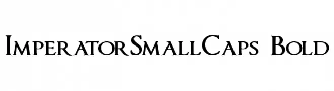 ImperatorSmallCaps Bold  Free Fonts Download