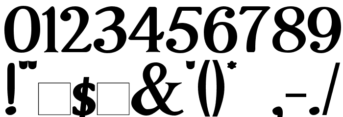 ImperatorSmallCaps Bold Font OTHER CHARS