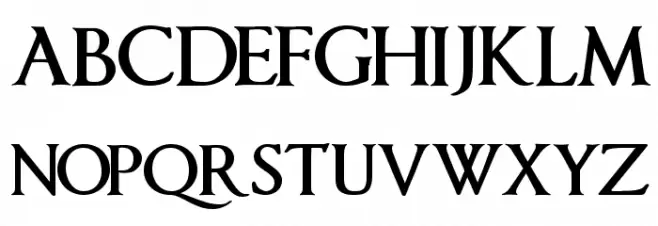 ImperatorSmallCaps Bold フォント 大文字