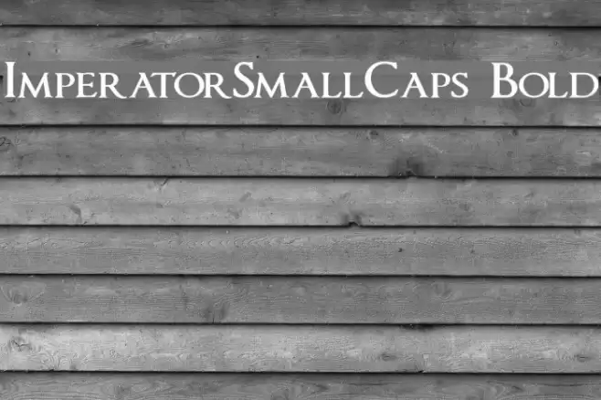 ImperatorSmallCaps Bold フォント examples