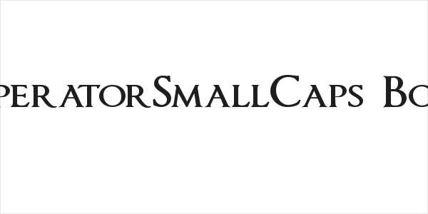 ImperatorSmallCaps Bold Logo