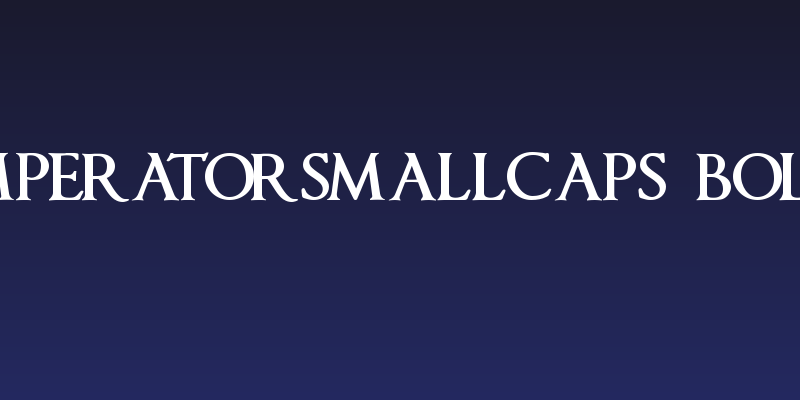 ImperatorSmallCaps Bold Social Header