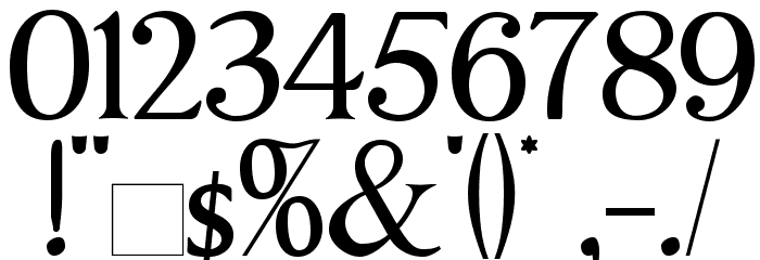 ImperatorSmallCaps Font OTHER CHARS