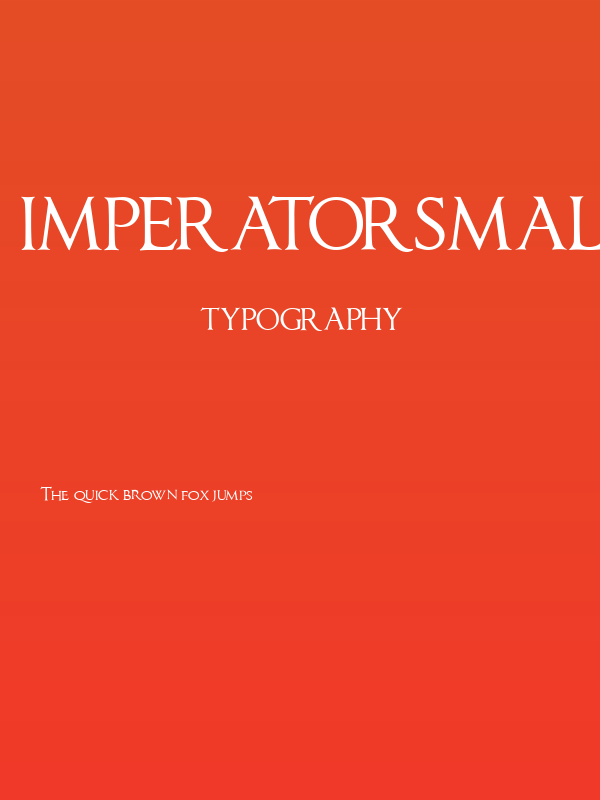 ImperatorSmallCaps Poster