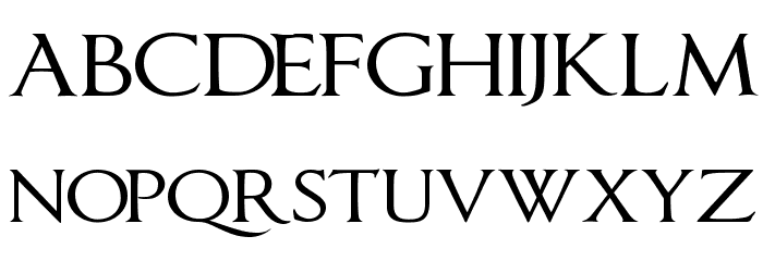 ImperatorSmallCaps Font LOWERCASE
