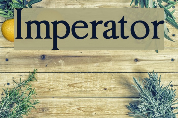 Imperator Font examples