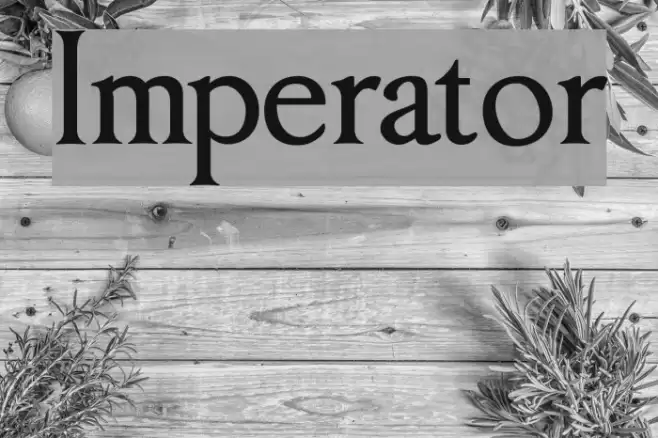 Imperator フォント examples