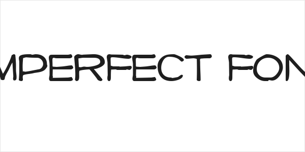 Imperfect font Logo