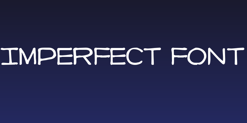 Imperfect font Social Header