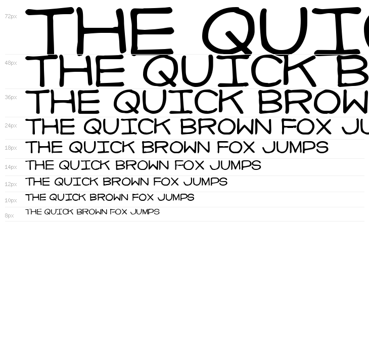 Imperfect font Waterfall