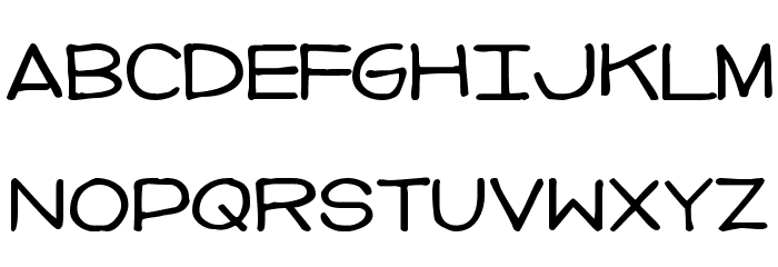 Imperfect font Font LOWERCASE
