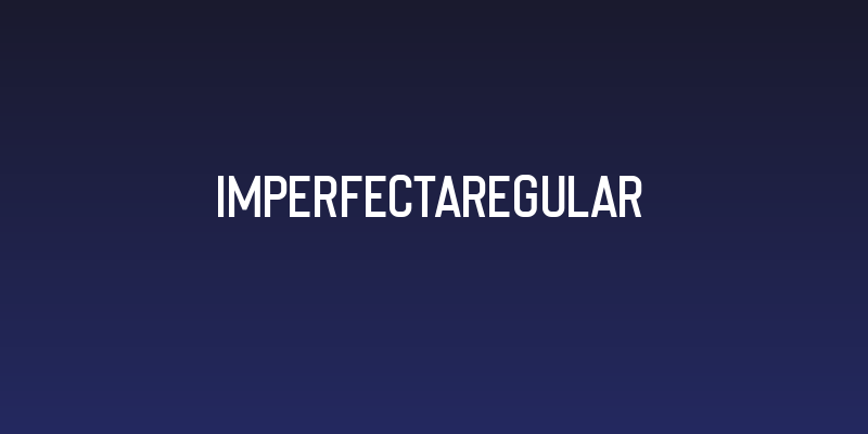 ImperfectaRegular Social Header