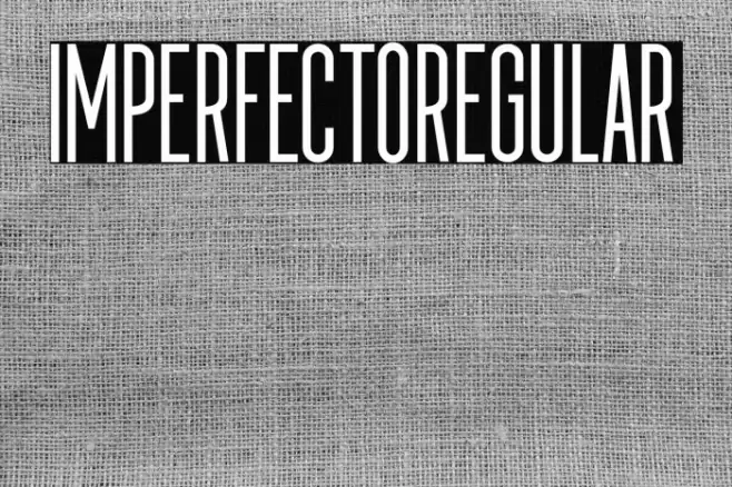 ImperfectoRegular Caratteri examples