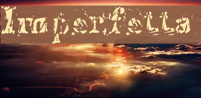 Imperfetta Font examples