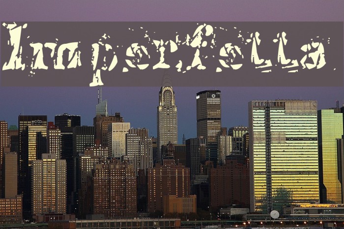 Imperfetta Font examples