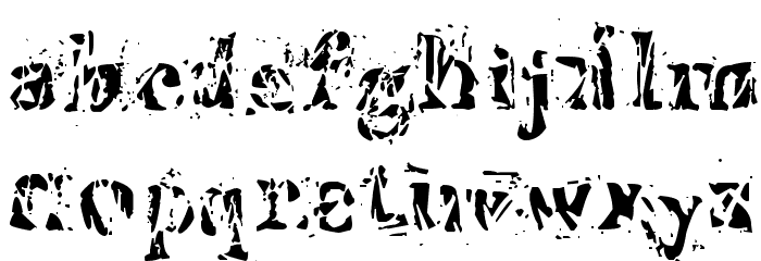 Imperfetta Font LOWERCASE