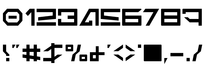 Imperial Code 2 Font OTHER CHARS