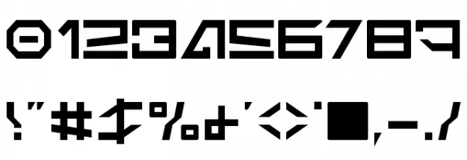 Imperial Code 2 Font OTHER CHARS