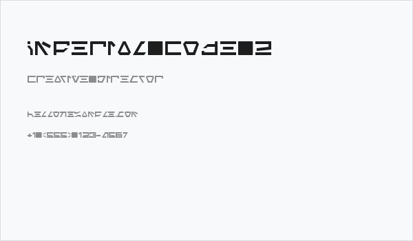 Imperial Code 2 Business Card