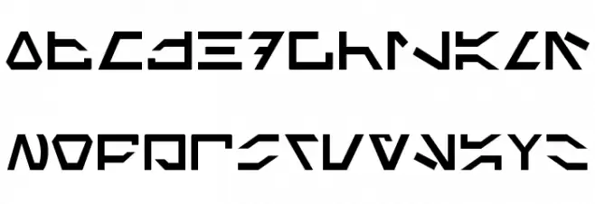 Imperial Code 2 Font LOWERCASE