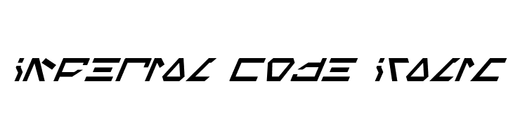 Imperial Code Italic Font