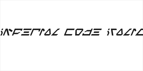 Imperial Code Italic Logo