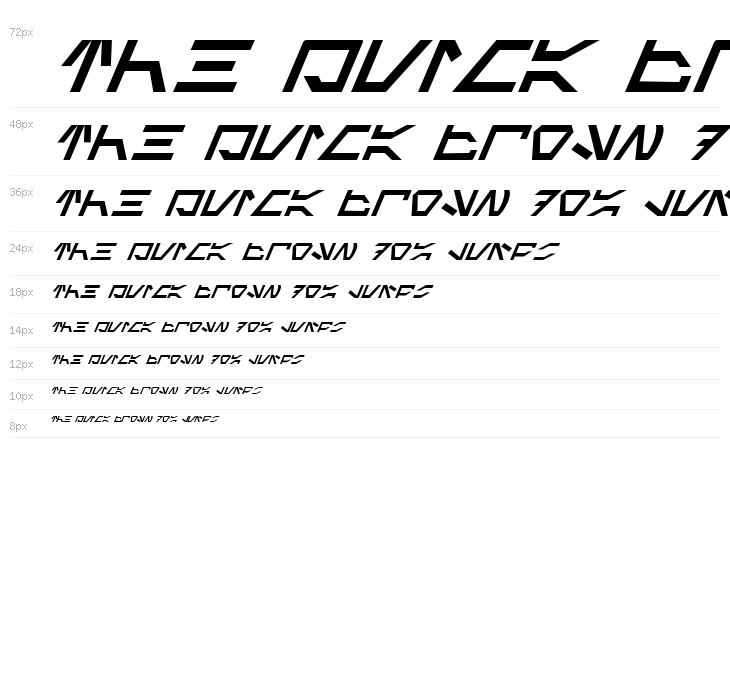 Imperial Code Italic Waterfall