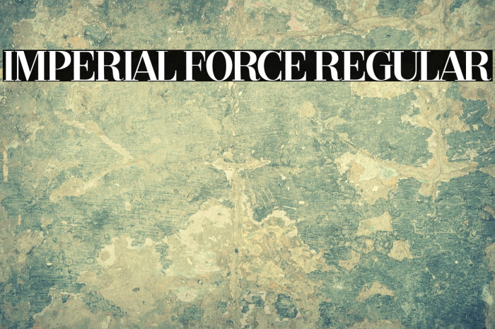 Imperial Force Regular Example 1