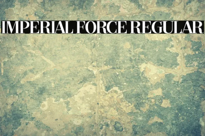 Imperial Force Regular Example 1