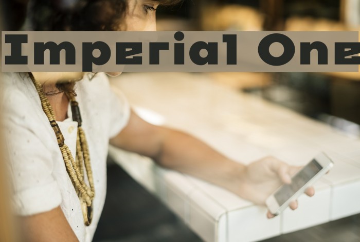 Imperial One Font examples