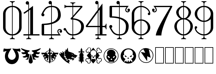 Imperial Symbols Caratteri ALTRI CARATTERI
