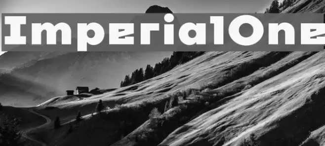 ImperialOne Font examples