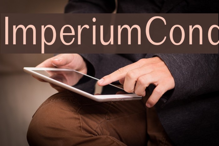 ImperiumCond Font examples