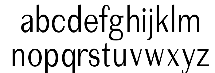 ImperiumCond Font LOWERCASE