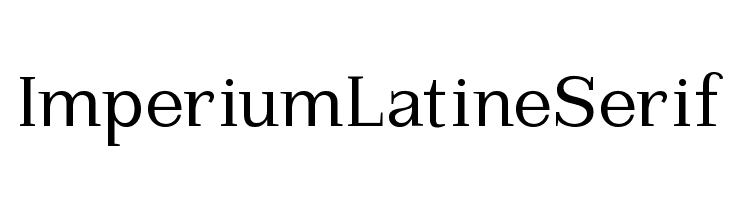 ImperiumLatineSerif  フリーフォントのダウンロード