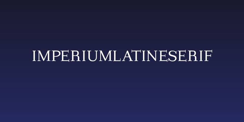 ImperiumLatineSerif Social Header