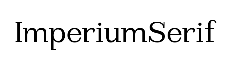 ImperiumSerif  नि: शुल्क फ़ॉन्ट्स डाउनलोड