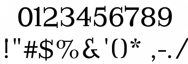 ImperiumSerif Font OTHER CHARS