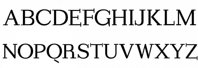 ImperiumSerif Schriftart Groß